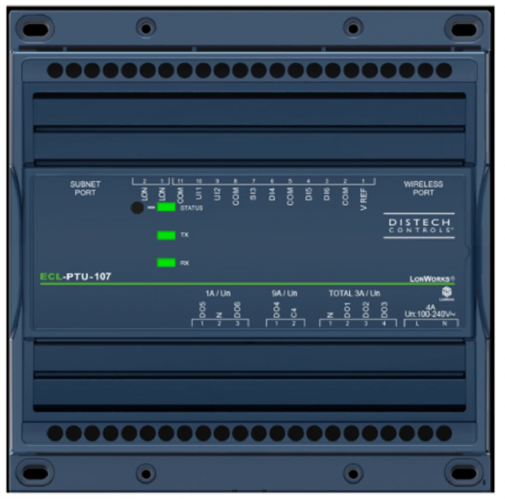 Distech CDIL-PTU107XXX-00 ECL-PTU-107 LonMark Programmable Room Controller