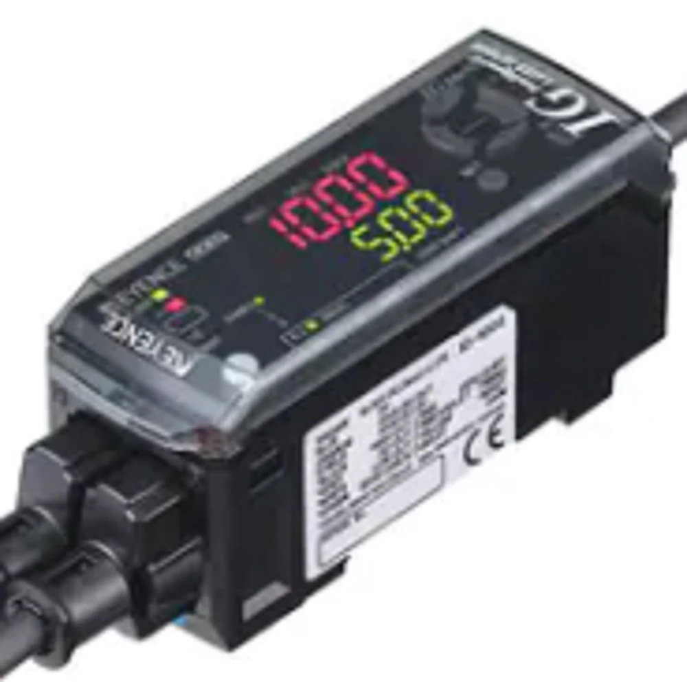 Keyence IG-1000 CCD Laser Optical Micrometer Sensor, Amplifier Unit, DIN Rail