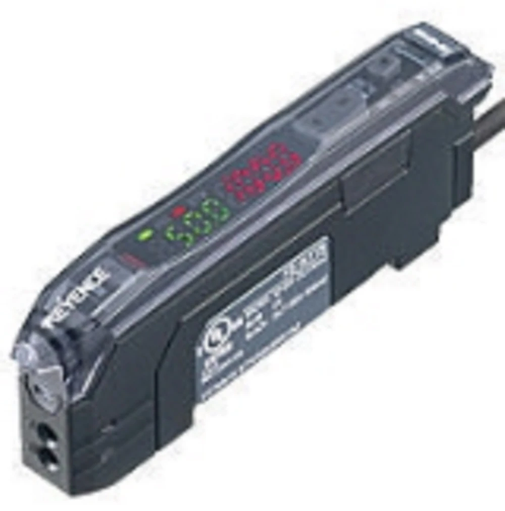 Keyence FS-N15CP Digital Fiber Optic Sensor, Fiber Amplifier, M8 Connector, PNP