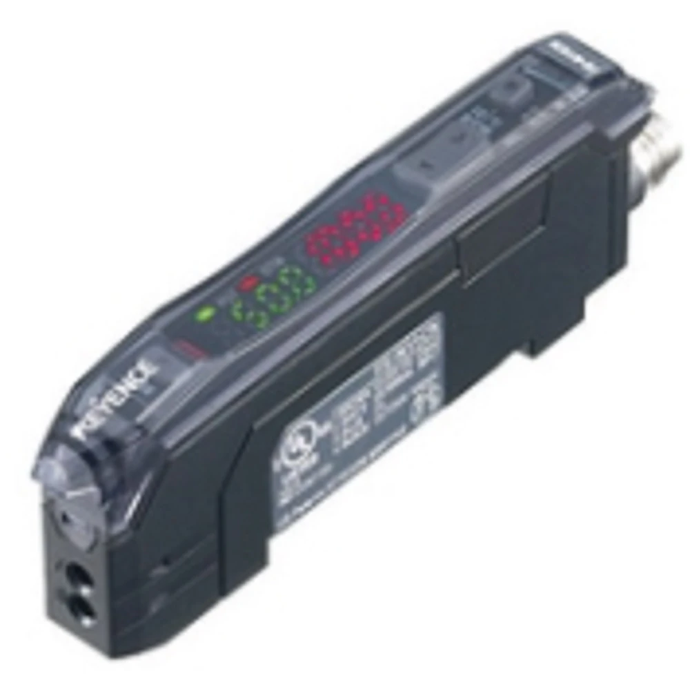 Keyence FS-N11CN Fiber Optic Sensor, Amplifier, M8 Connector, Main Unit, NPN