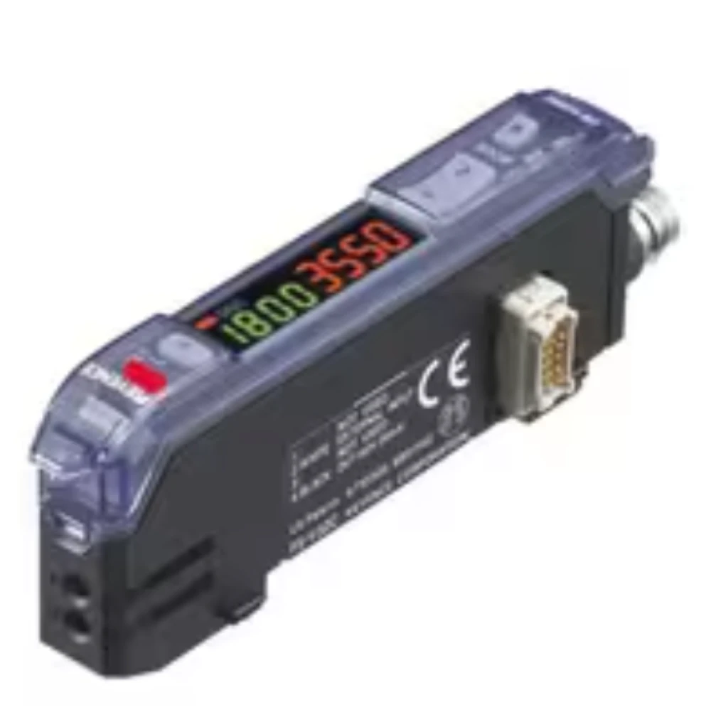 Keyence FS-V34C Digital Fiber Optic Sensor, Fiber Amplifier, M8 Connector Type