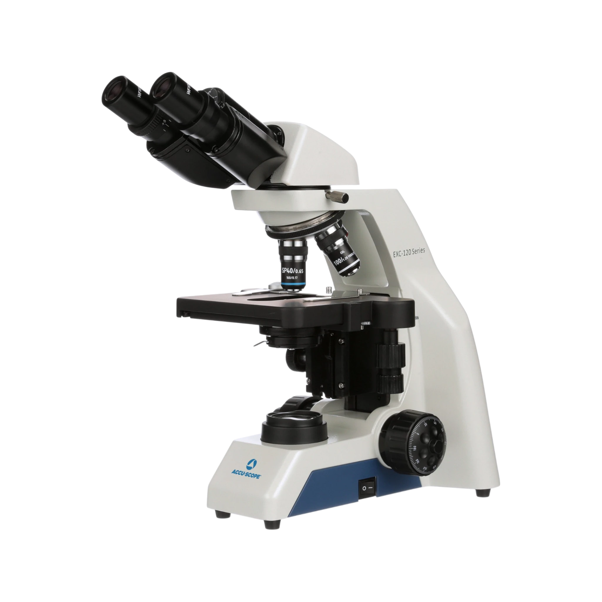 Accu-Scope EXC-120 Binocular with Achromat Objectives Microscope.