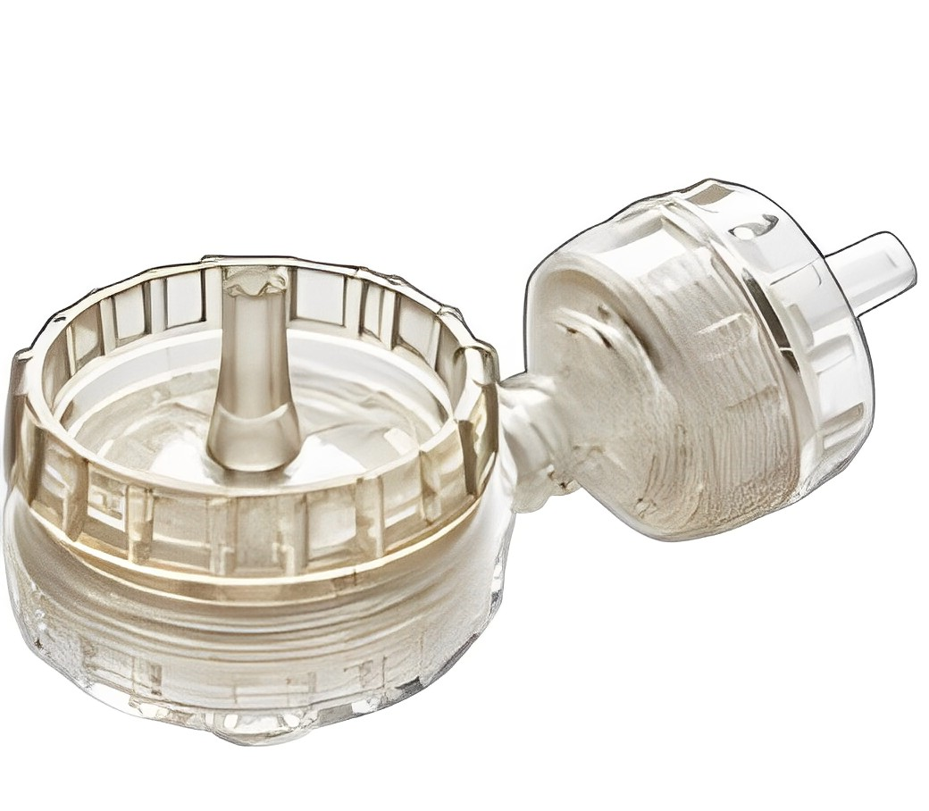 OMICRON® Reusable Syringe Filter Holder 25mm, Polycarbonate with Gasket and Mesh with Luer Lip, 12/Pk