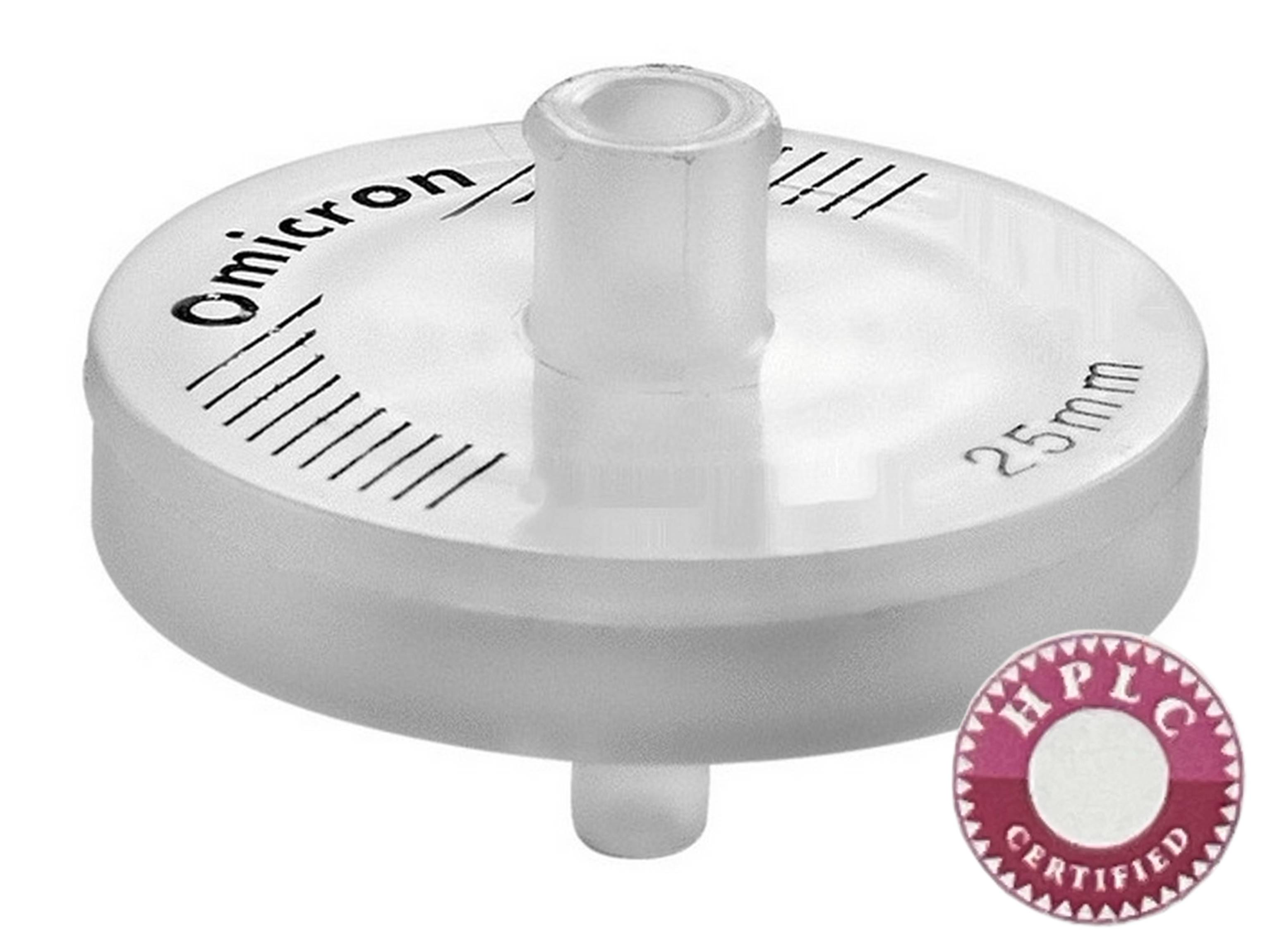 OMICRON® Nylon Syringe Filters, HPLC Certified, Non-Sterile, Pack of 100