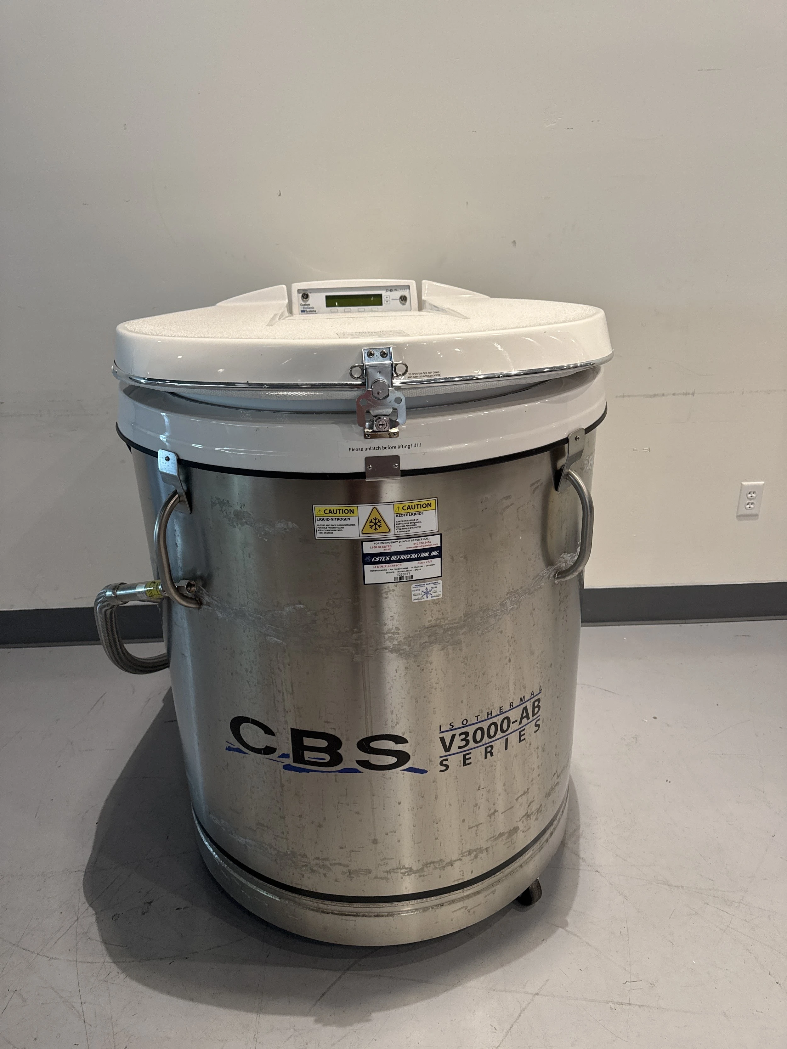 Custom BioGenic Systems 2301 Series V-3000AB Isothermal LN2 Freezer - Fair