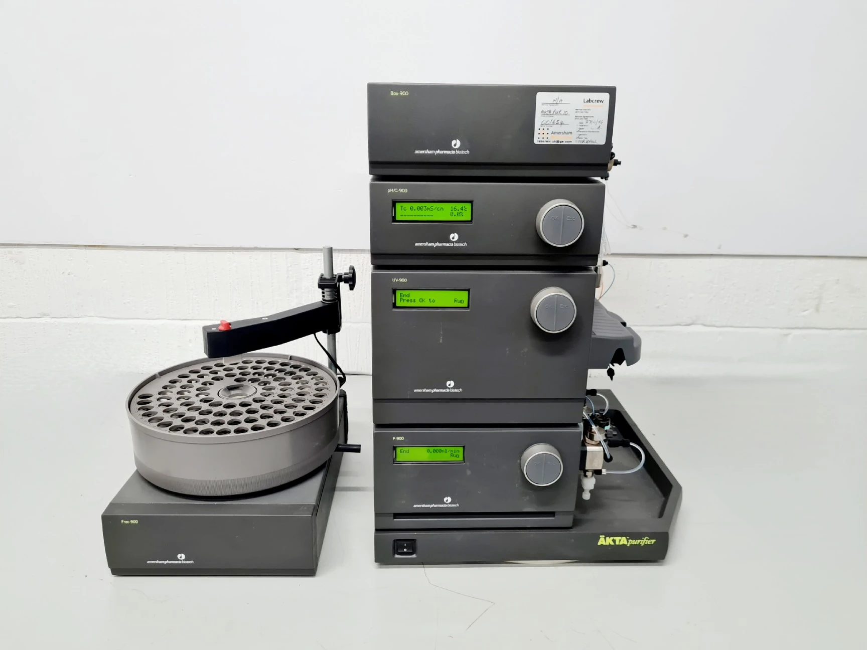 Amersham Pharmacia AKTA Purifier pH/C-900, UV-900,P-90, Box-900, Frac-900 HPLC