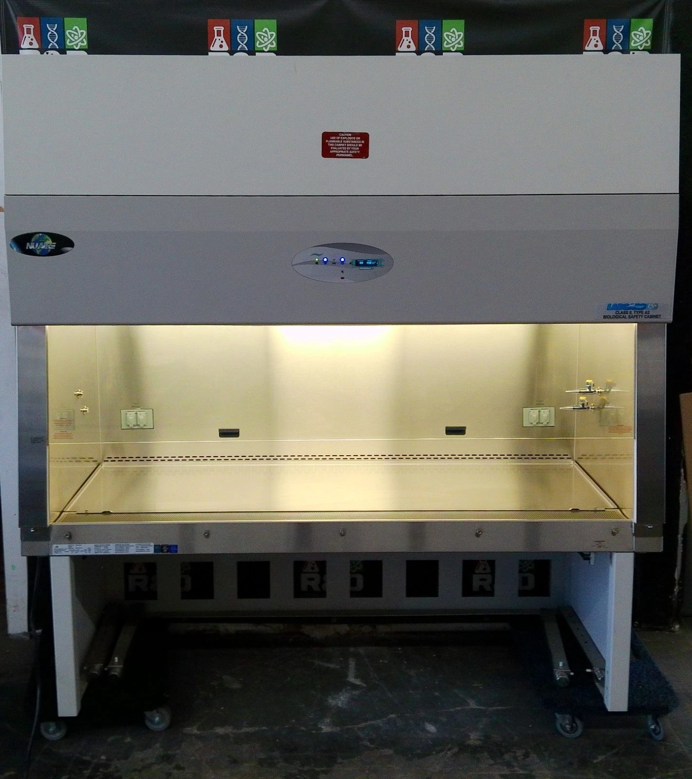 Nuaire 6ft NU-543-600 A2 Biosafety Cabinet w/UV &amp; Stand FULLY TESTED