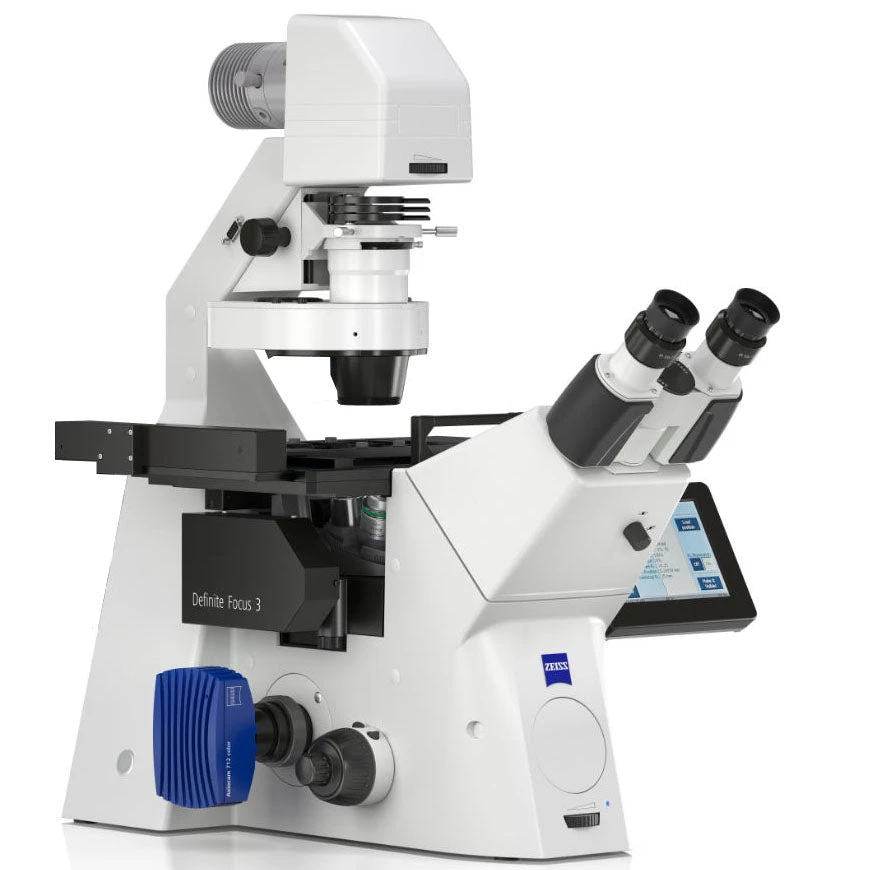 Zeiss Axio Observer 7 Inverted Phase Contrast Fluorescence Motorized w/ Optional Definite Focus (1, 2, or 3) Microscope.