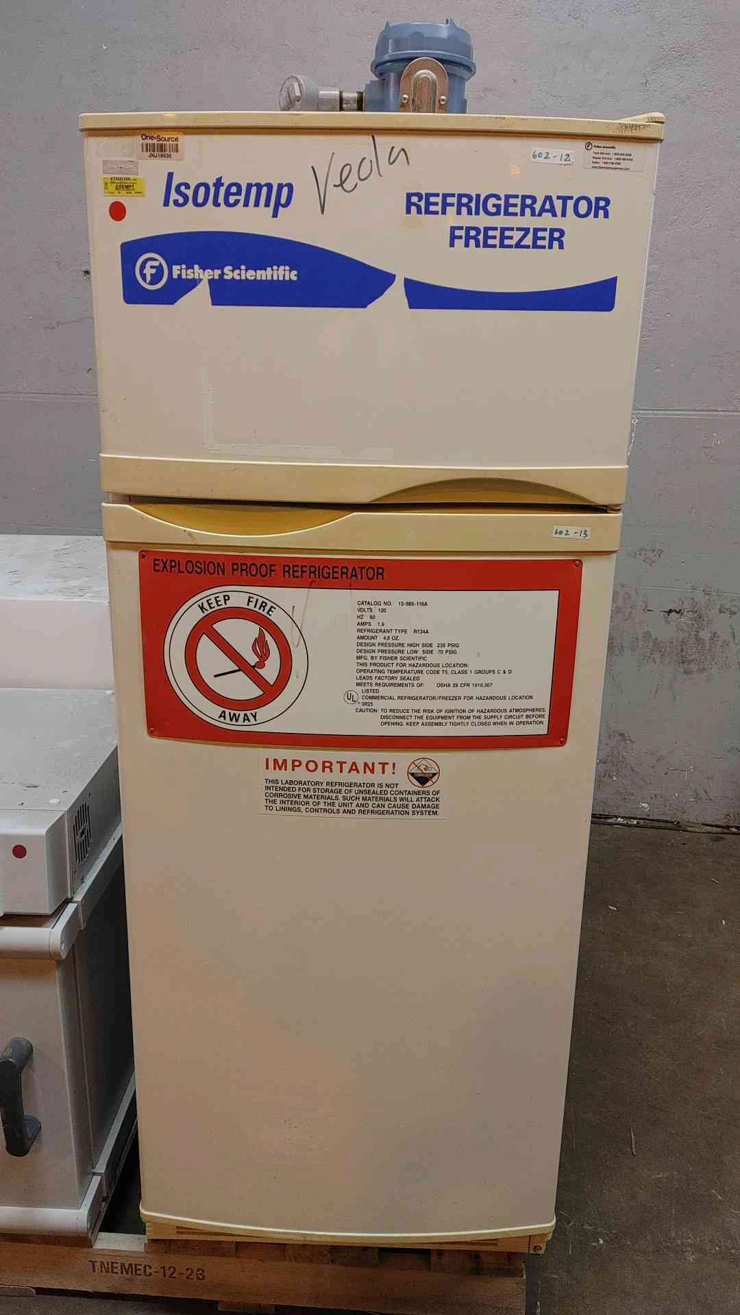 Fisher Scientific Isotemp Refrigerator/freezer 120V 1.9A R134A (108963)