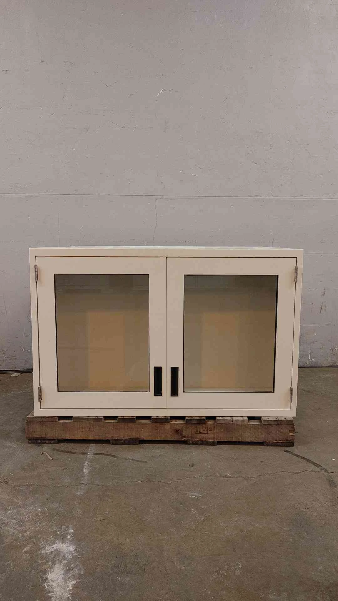 4' Recessed Dual Glass Door Overhead Casework (108755)