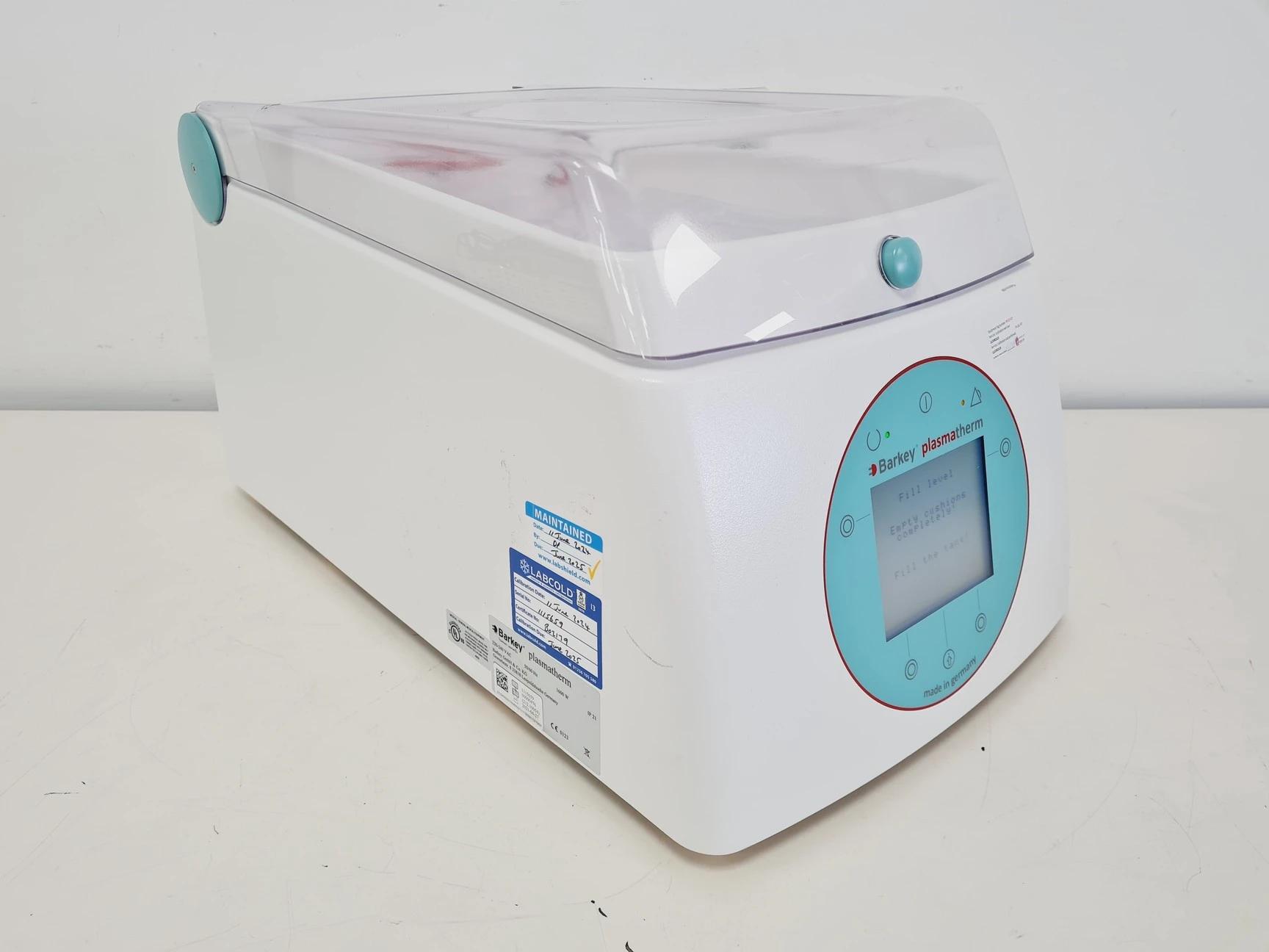 Barkey Plasmatherm Blood &amp; Plasma Bag Heating System Lab