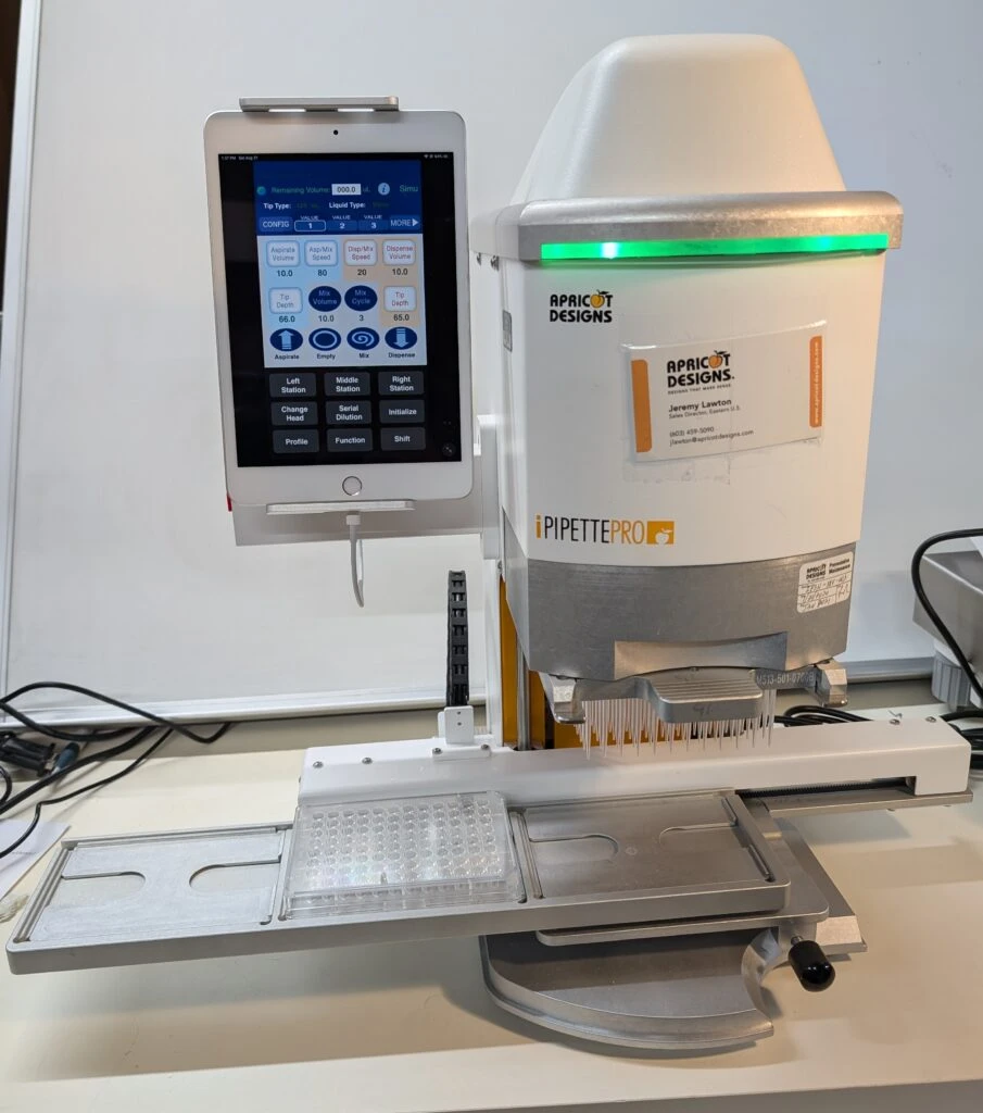Apricot Designs iPipettePro iPPA3MS 384-125 Liquid Handler with iPad