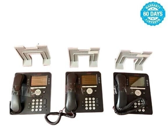 Avaya 9608G IP Digital Phone with Stand (Lot of 3)