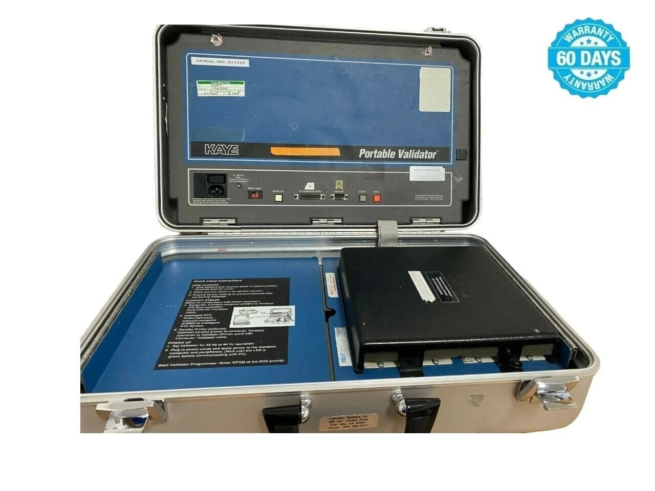 Kaye Portable Validator Portable Briefcase Thermal