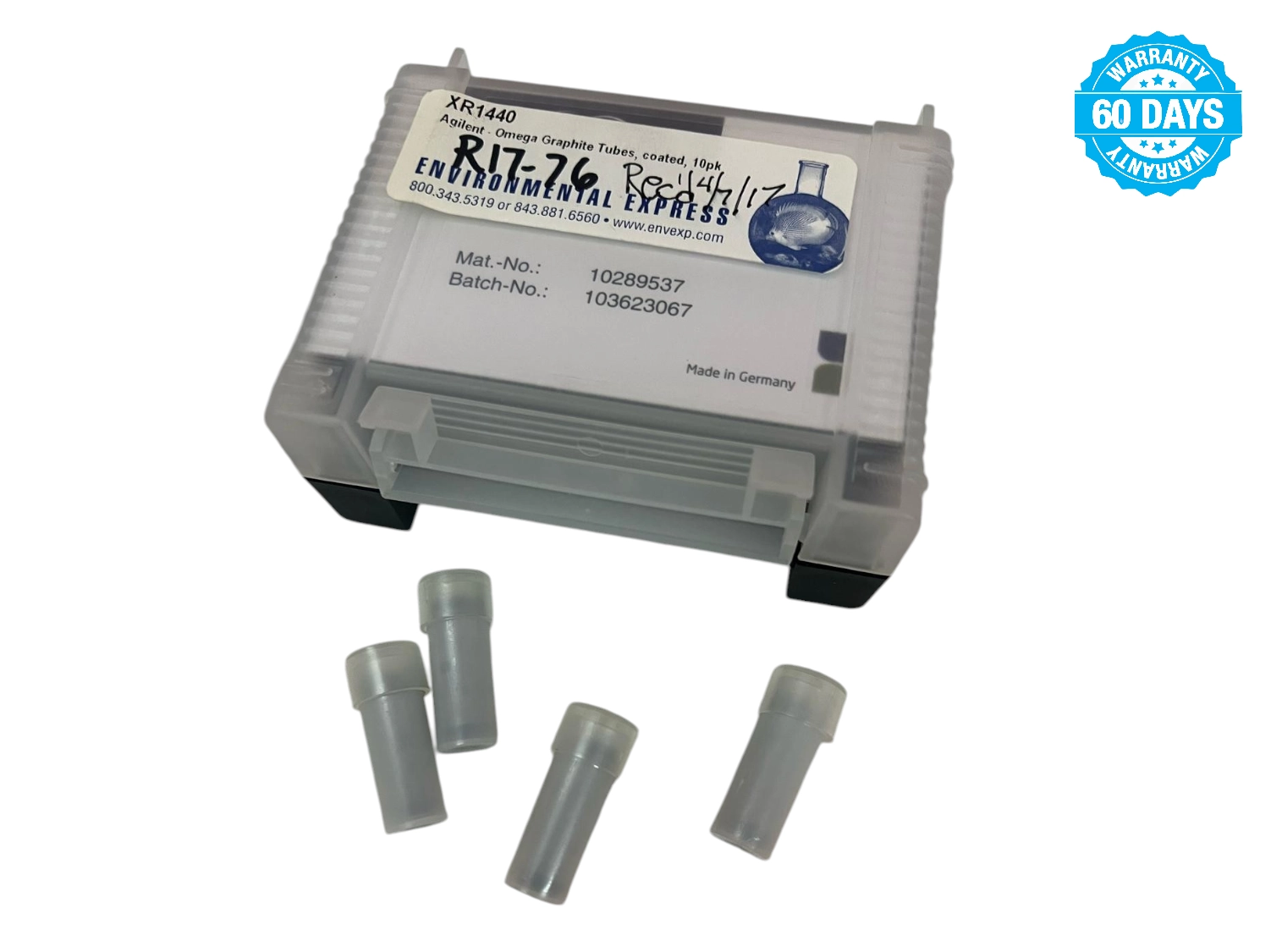 Varian/Agilent XR1440 Omega graphite tubes, coated