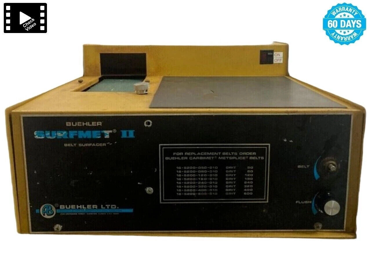 Buehler Surfmet II 16-1280-160  Belt Surfacer
