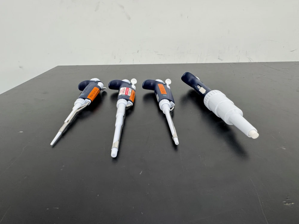 Gilson Pipetman Single Channel Pipettes - Quantity 4