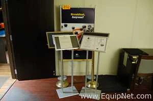 Lot 102 Listing# 1061788 Lot of Four Menu Stands and One Sign