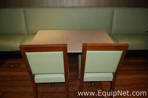 Lot 76 Listing# 1061757 Lot of One Table, Two Chairs and One Bench
