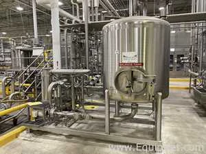 Balance Tank Processing Skid with Pumps and Mass Flowmeters and Tank