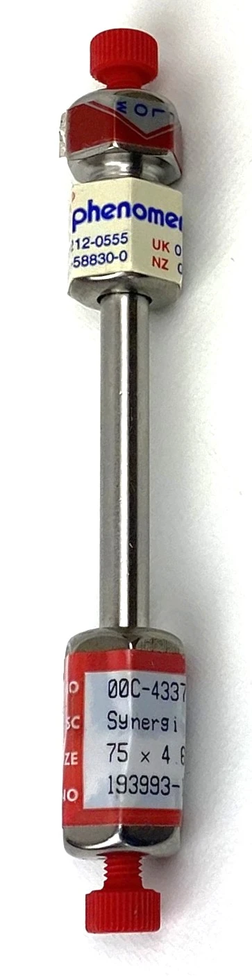 Phenomenex Synergi MAX-RP (00C-4337-E0) LC Column (7.5 cm × 4.6 mm x 4µm)