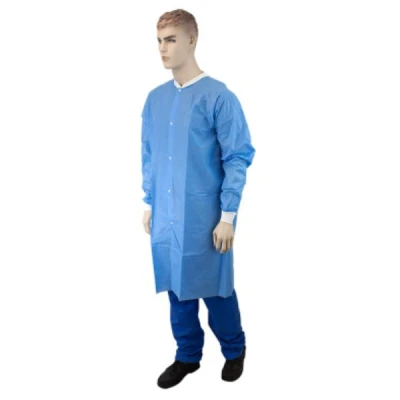 Dynarex Lab Coat w/out Pockets, X-Large, Blue, 3/10/cs 1995