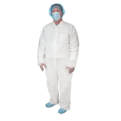 Dynarex Disposable Coveralls, Universal Size, White, 5/5/cs 2149
