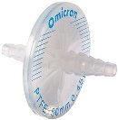OMICRON® PTFE Air Venting Filter Disc, 60 psi Maximum Operation Pressure, 50 mm, STERILE, Individually Packed (Pack of 10)