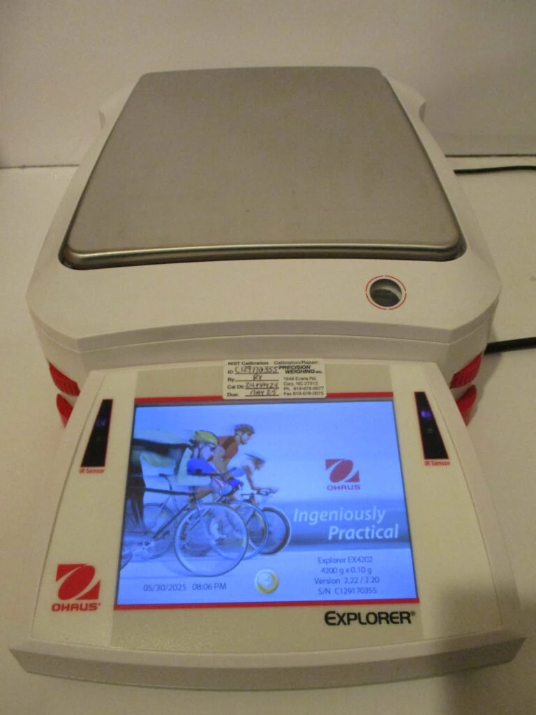 Ohaus Explorer EX4202 Precision Balance, 4200g x 0.01g, with Internal Calibration