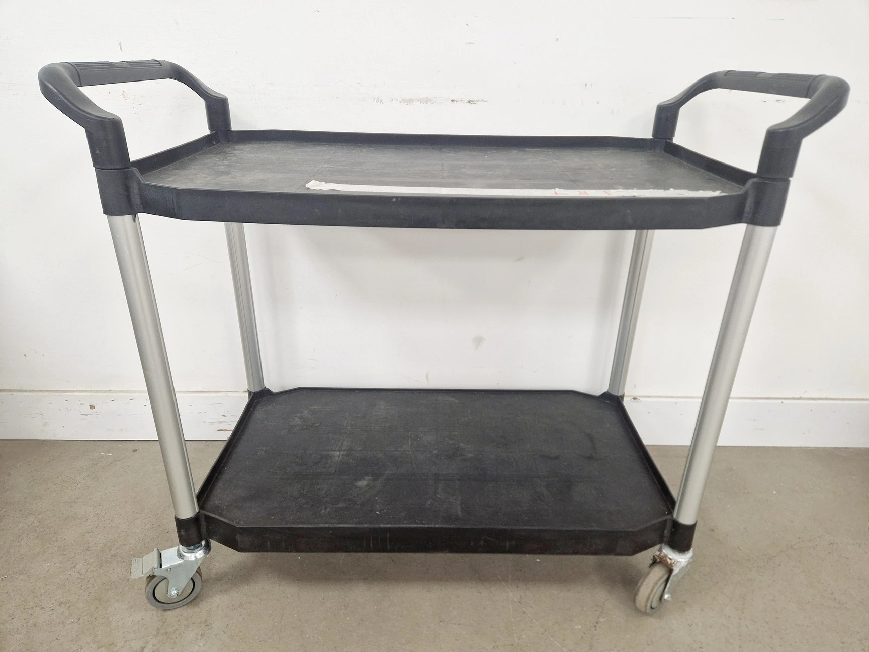 Black Two Tier Trolley L x 50 W x 110 H x 97 cm