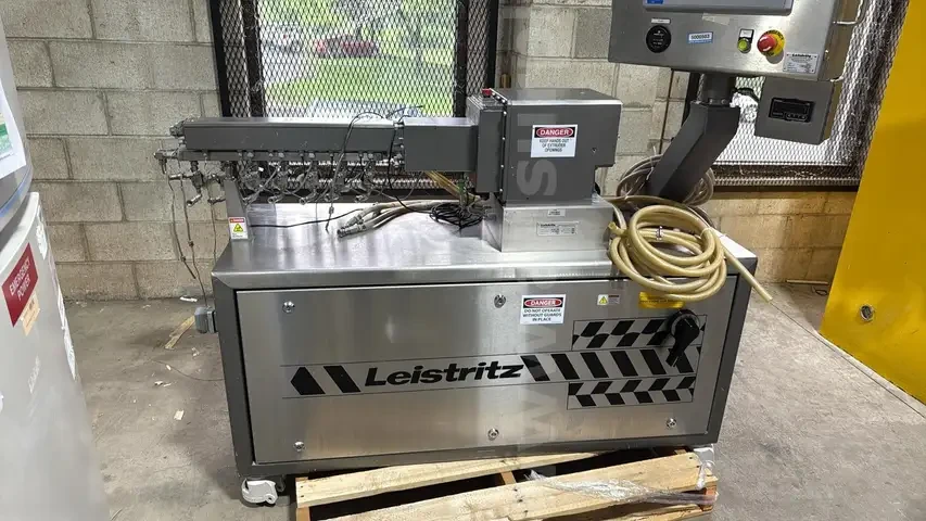 Leistritz Twin Screw Extruder, Stainless Steel, Touchscreen Control