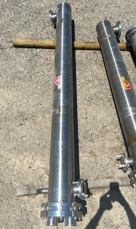 70 Sq.Ft ENERQUIP INC. STAINLESS STEEL SHELL AND TUBE HEAT EXCHANGER