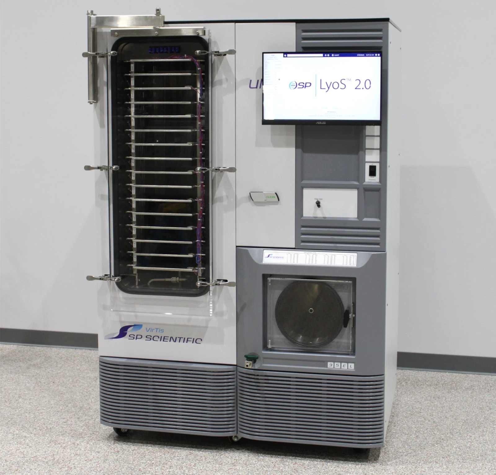 SP VirTis 35L Ultra EL-85°C Stoppering Freeze Dryer with PC and Lyos 2.0