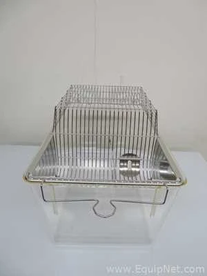Lot 82 Listing# 878511 Unused Lot of 90 Tecniplast 1291H001 Polysulfone H-Temp Rodent Cages With 20 Raised Wired Lids