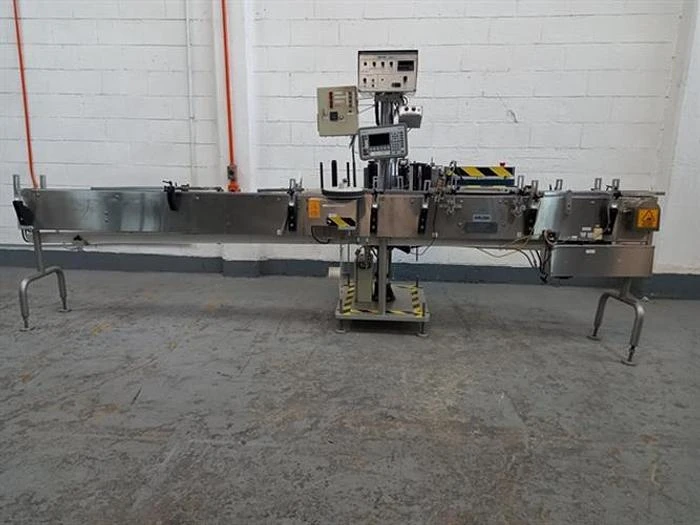 Kalish stainless steel  model  6801 wraparound pressure sensitive labeler