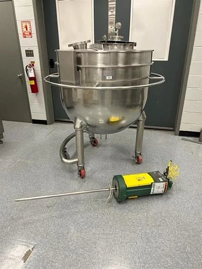 Groen model N-150SP 150 gallon 316 stainless steel tank