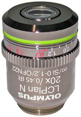 Olympus LCPLAN N 20X IR Objective - LCPLN20XIR