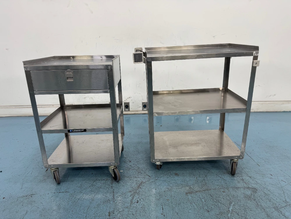 Lakeside Stainless Steel Carts - Quantity 2