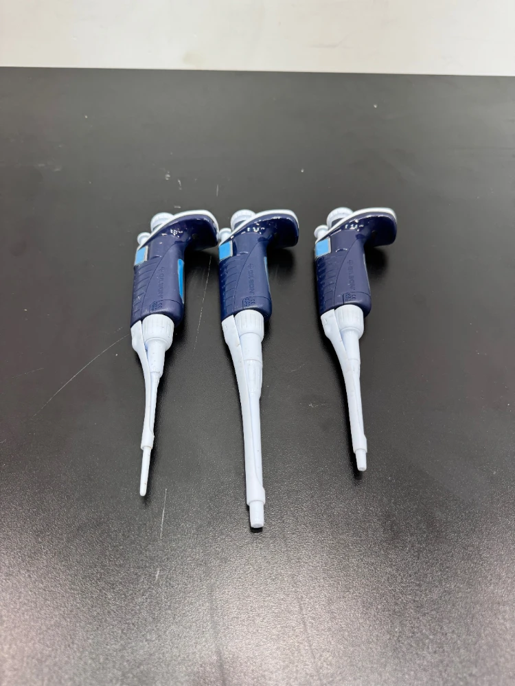 Gilson Pipetman Single Channel Pipettes - Quantity 3