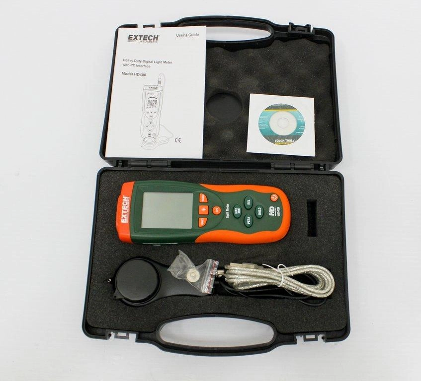 Extech Instruments HD400 Heavy Duty Digital Light Meter Laser - 3372453