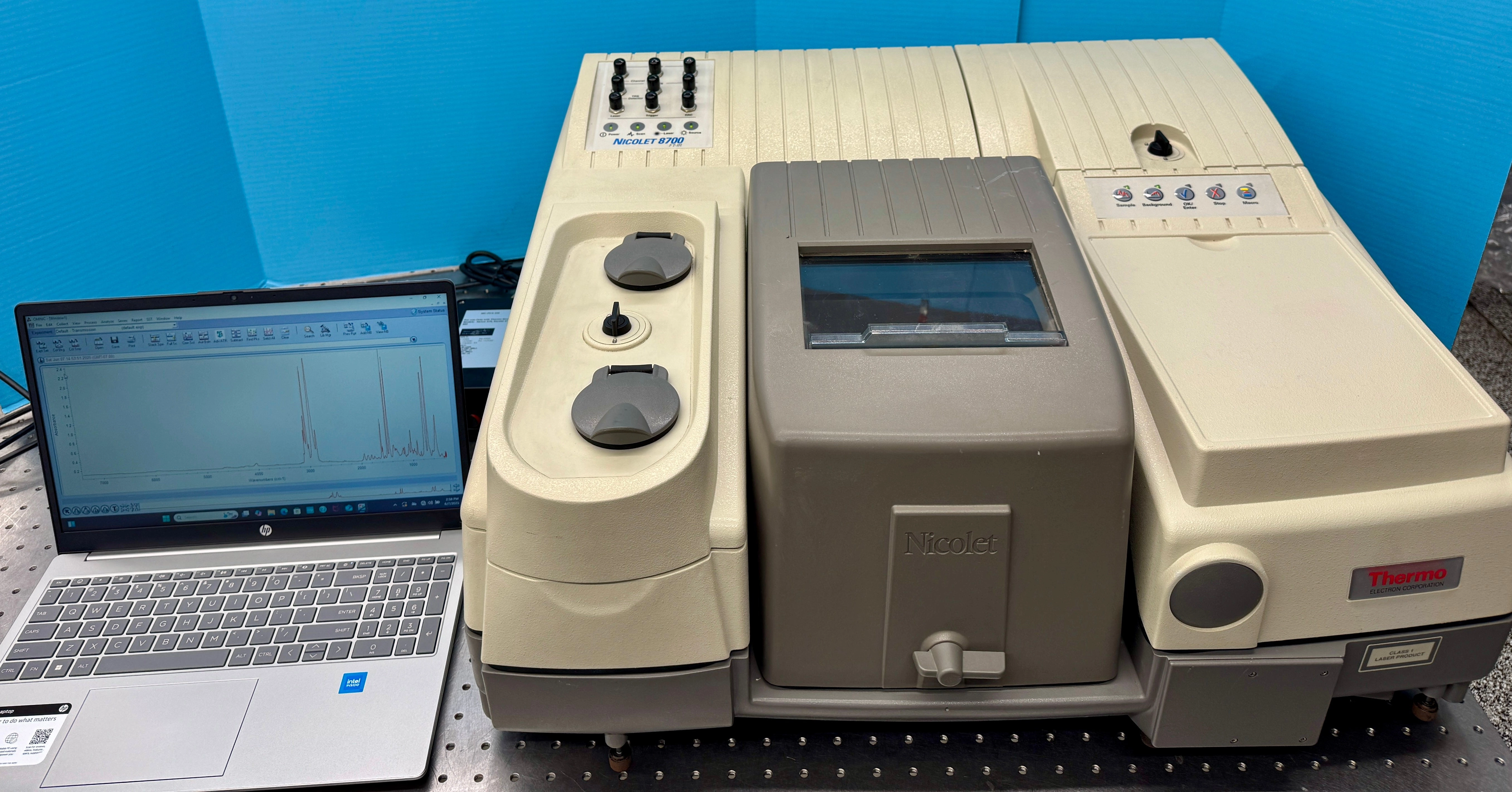 Thermo Nicolet 8700 FTIR with MCT detector