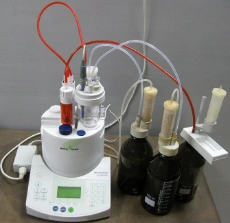 METTLER TOLEDO DL31 KARL FISHER VOLUMETRIC TITRATOR, TYPE: TITRATOR DL31, FNR NO: 51107550, NO: 5129