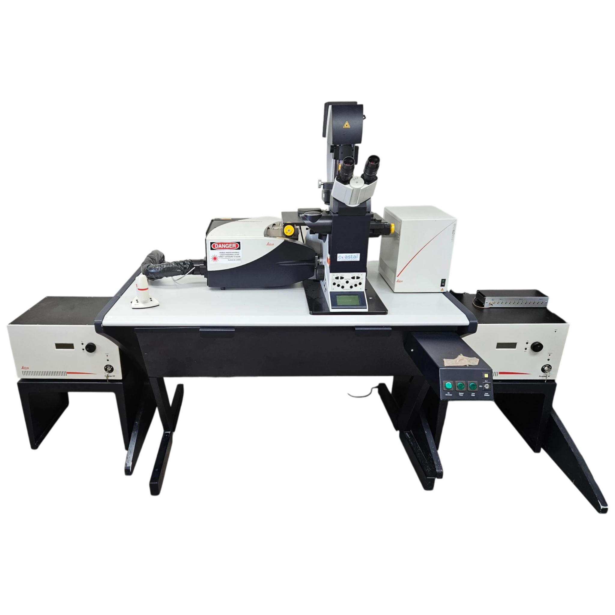 Leica TCS SP8 X White Light Laser Confocal w/ DMI6000B Inverted Phase Contrast Fluorescence  Confocal.