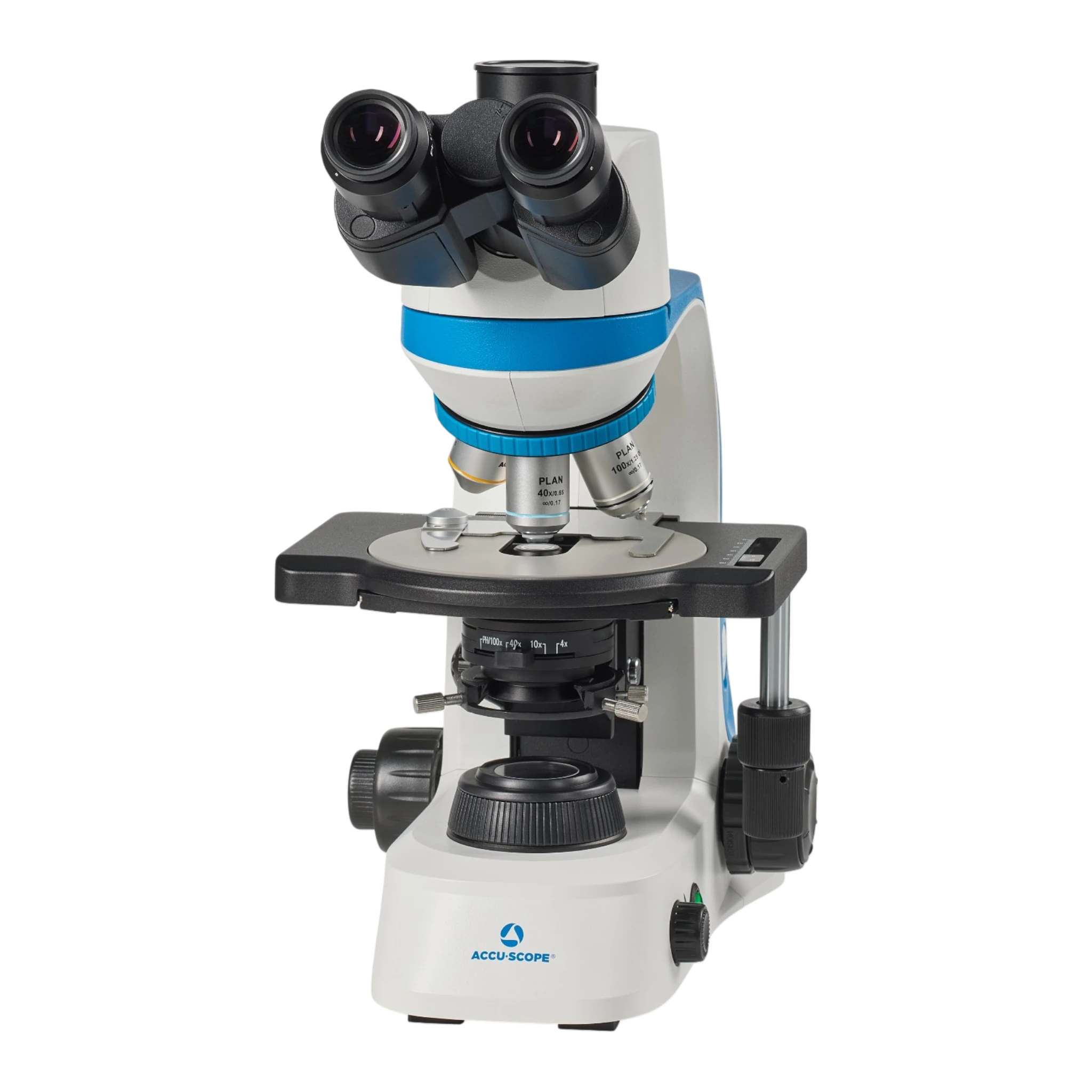 Accu-Scope EXC-360 Trinocular with Plan Achromat Objectives Microscope.