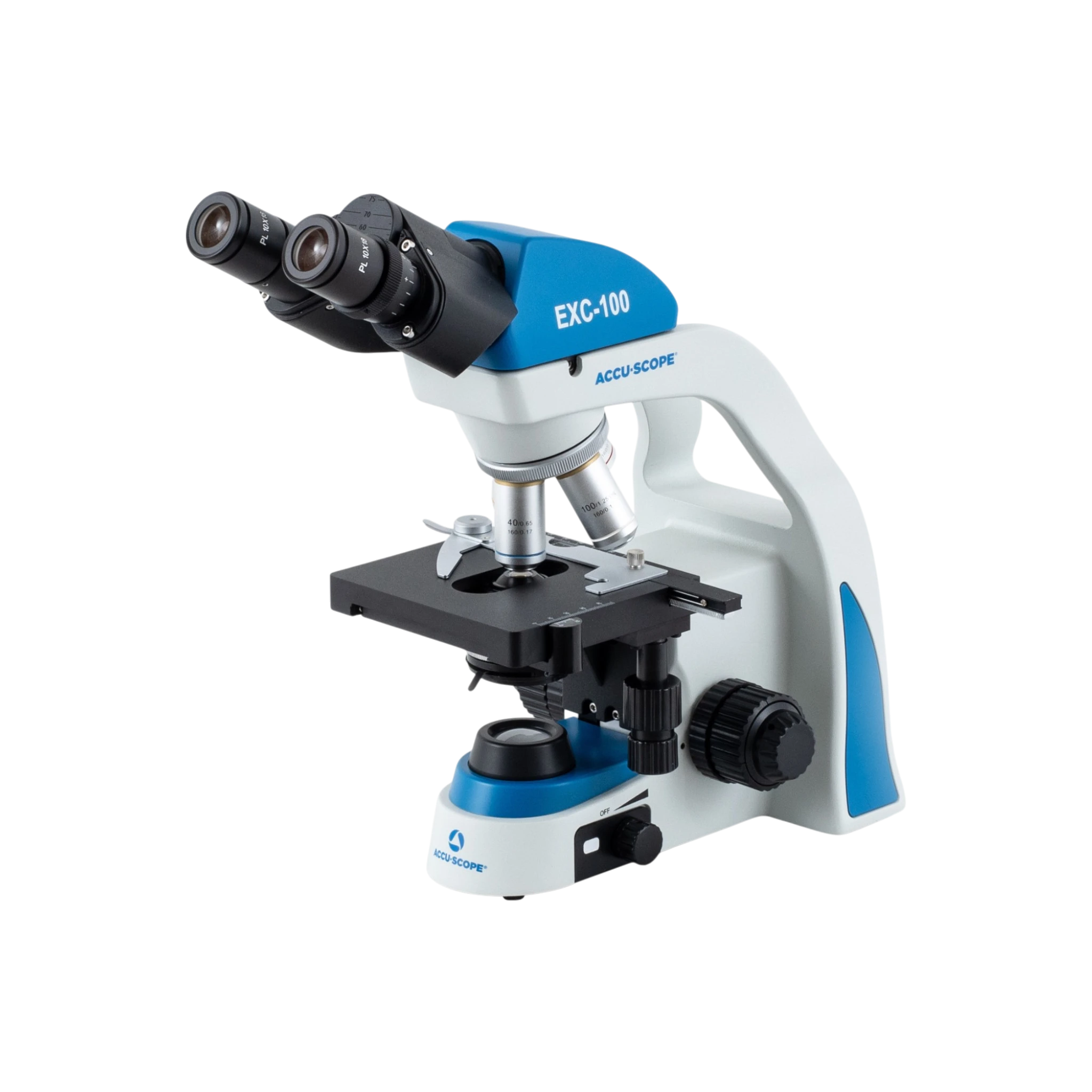 Accu-Scope EXC-100 Binocular with Achromat Objectives Microscope.