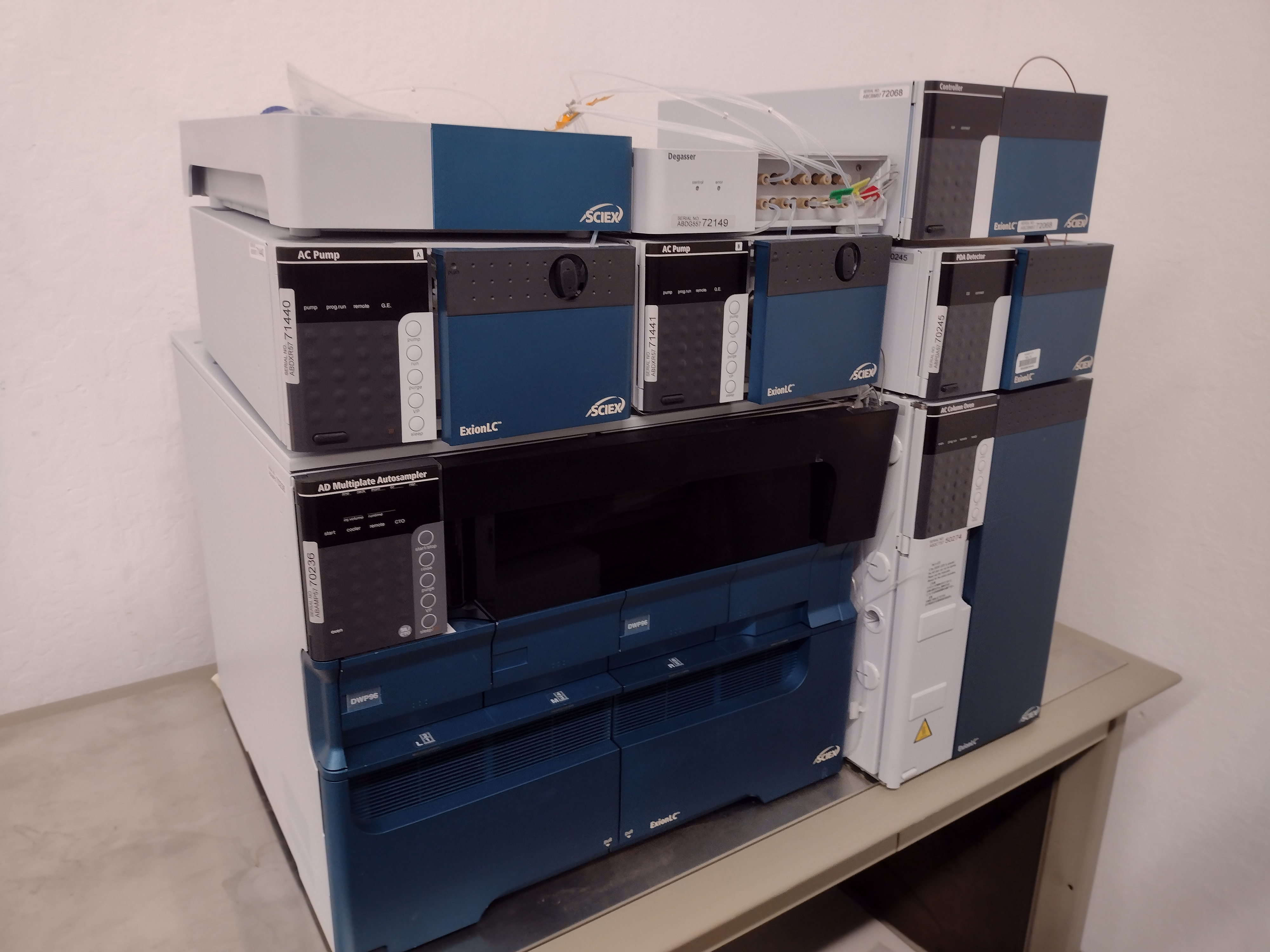 Refurbished SCIEX EXION LC AC front end with PDA Detector and Multiplate AS