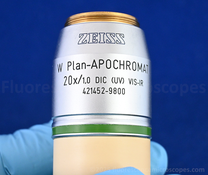 Zeiss W Plan-Apochromat 20x /1,0 Water DIC UV-VIS-IR ∞/0 421452-9800 Objective