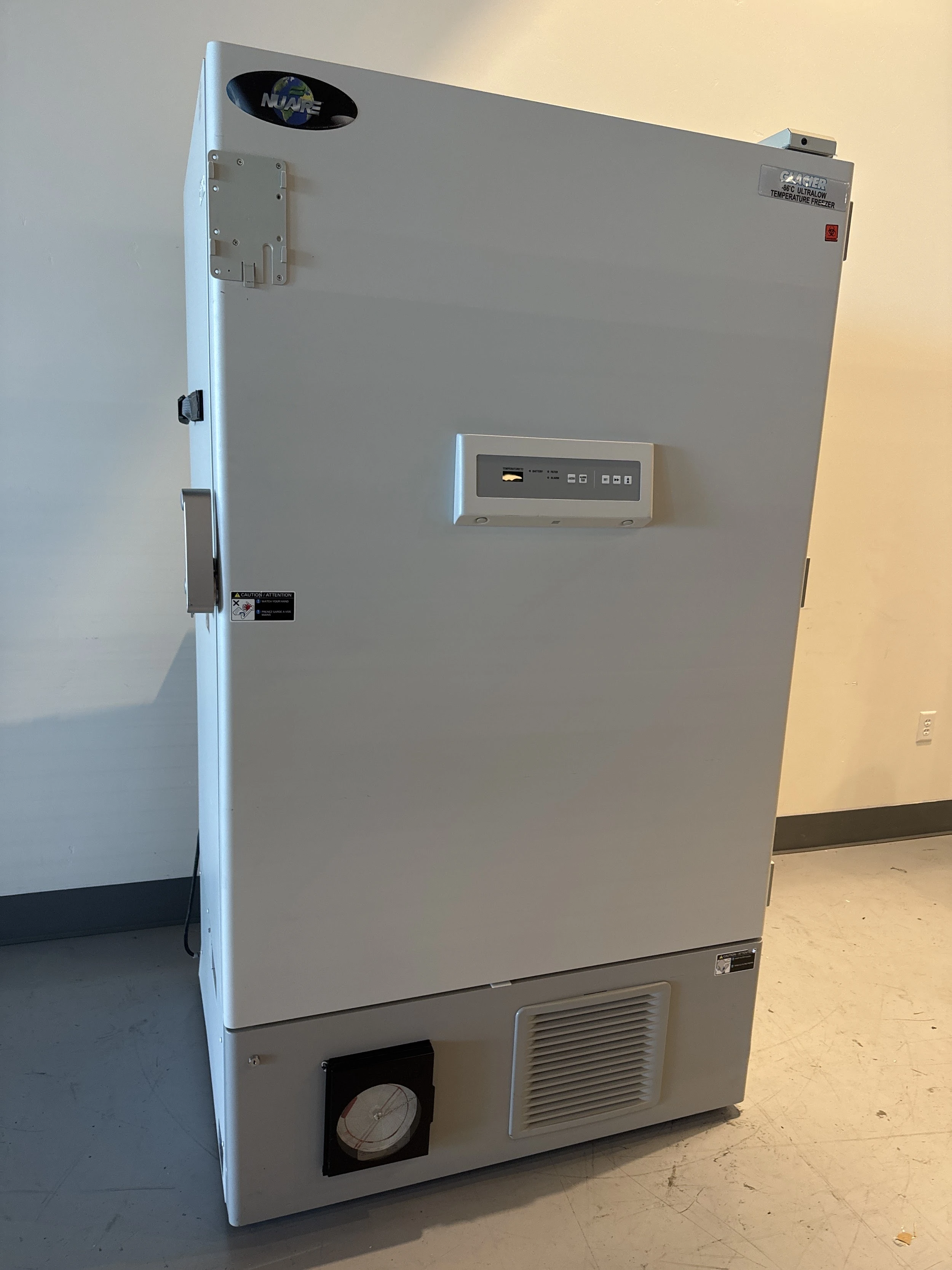Nuaire NU-9668GC -86C Ultra Low Temperature Freezer W/ 2x Shelves and 10x Racks