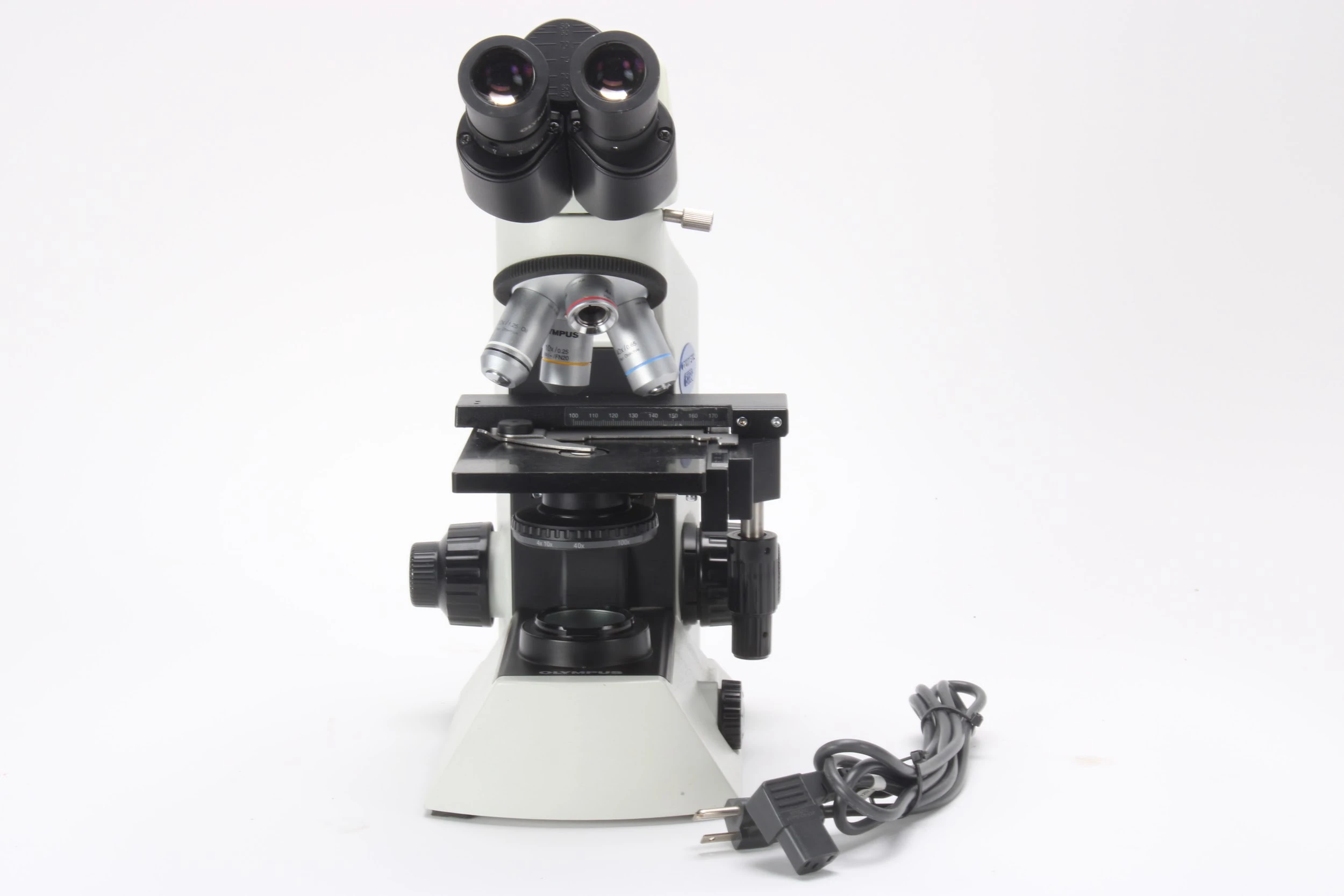 Olympus CX22RFS1 Laboratory Microscope W/ 4x/0.10, 10x/0.25, 40x/0.65, 100x/1.25