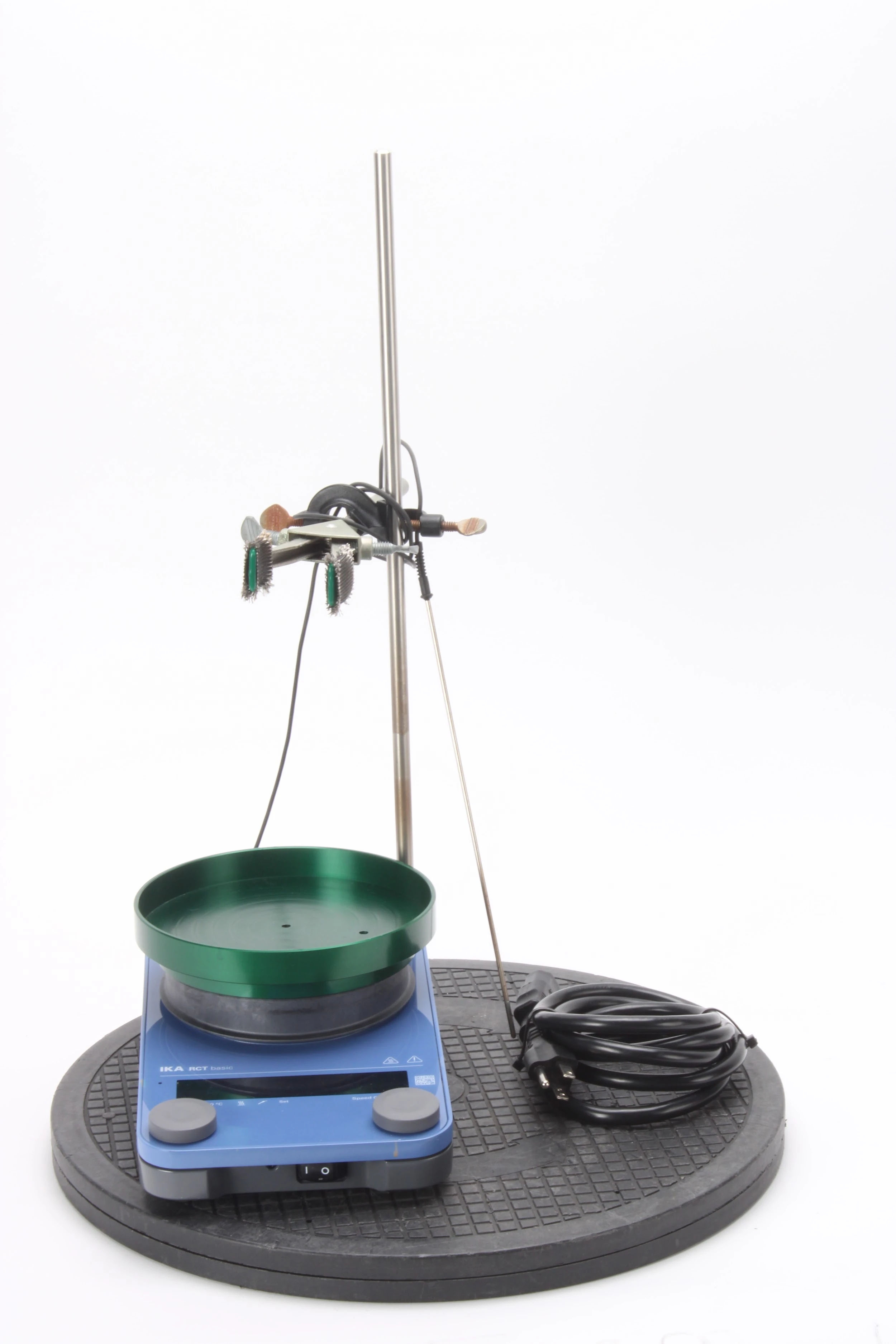 IKA RCT B S001 Basic Magnetic Stirrer With Probe, Tray, and Power Cable